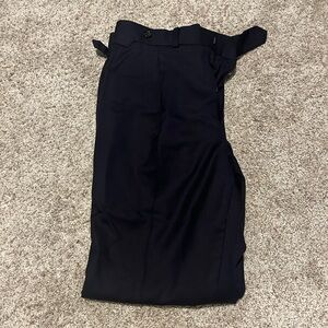 Spier & Mackay Navy High Rise Trousers - High Rise with Side Tabs waist 32